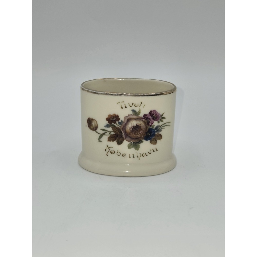 Vintage Københavns Porcellains Maleri Tivoli Porcelain Match Holder Denmark